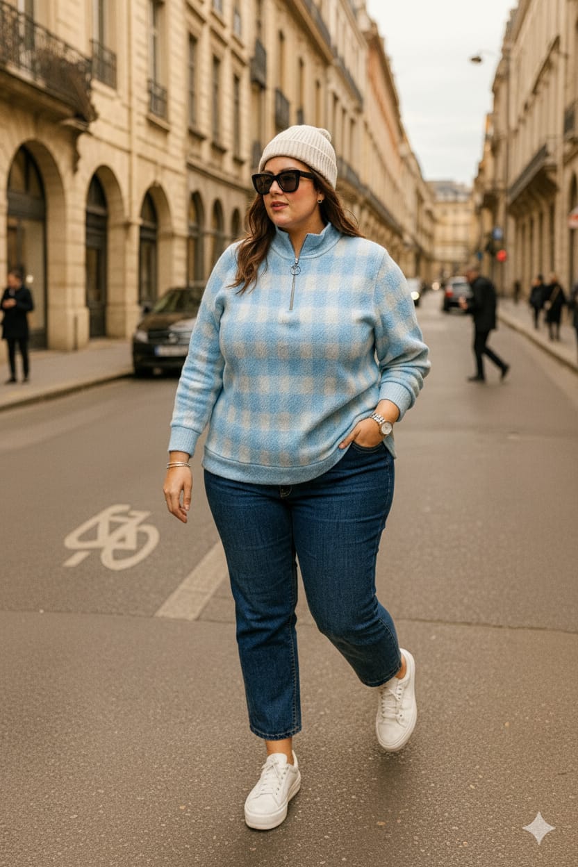 Austivo Women Colour Block High Neck Cardigan