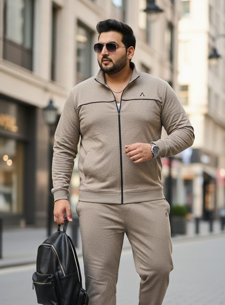 Austivo Plus Size Men's Co-ord Set