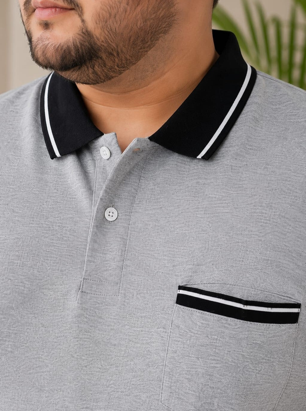 Austivo Men's Pocket Polo Neck T-shirt