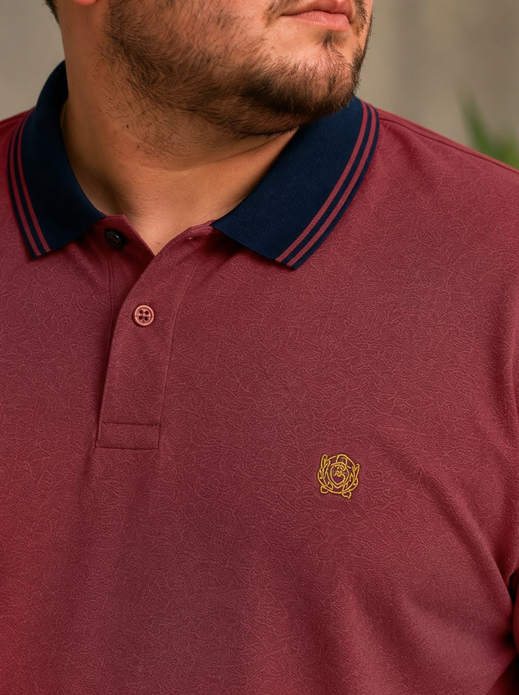 Austivo Men's Polo Neck T-shirt
