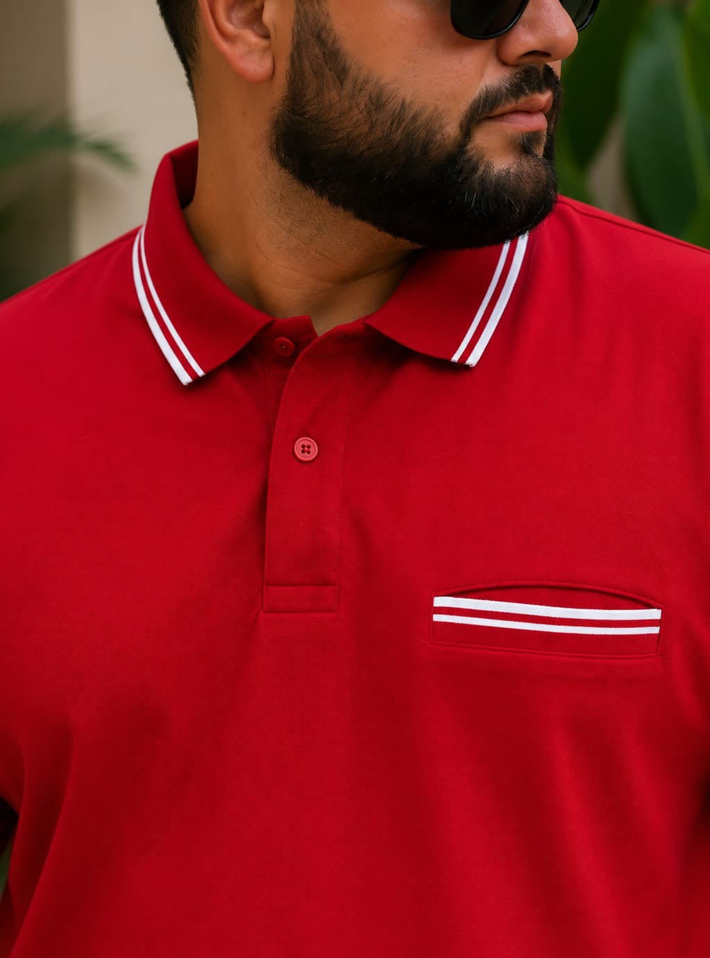 Austivo Men's Pocket Polo Neck T-shirt