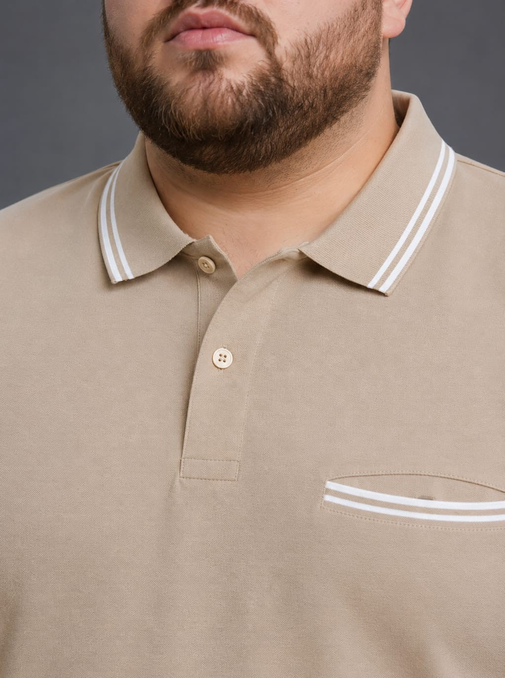 Austivo Men's Pocket  Polo Neck T-shirt