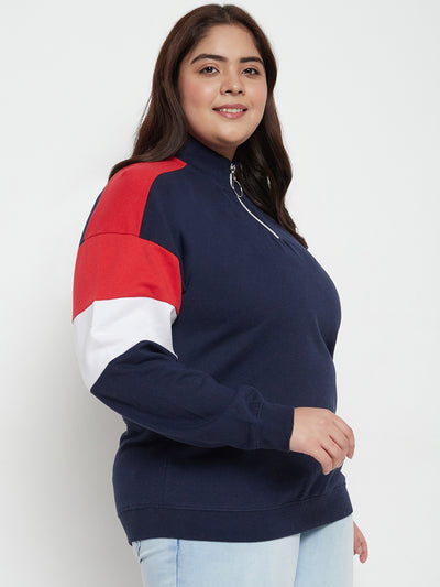 Austivo Women Solid Sweatshirt
