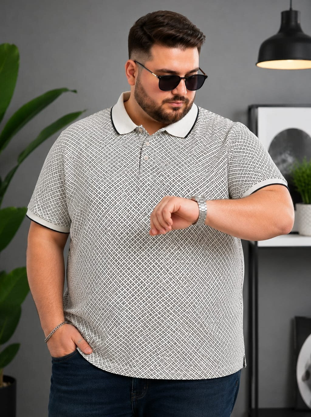 Austivo Men's  Polo Neck T-shirt