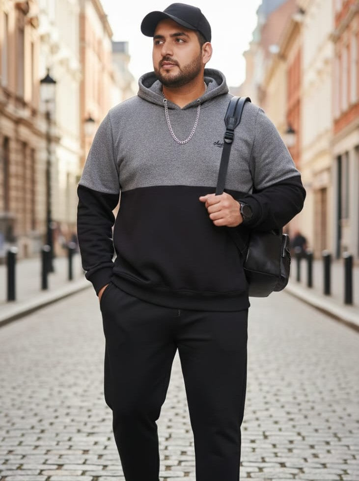 Austivo Plus Size Men's Co-ord Set