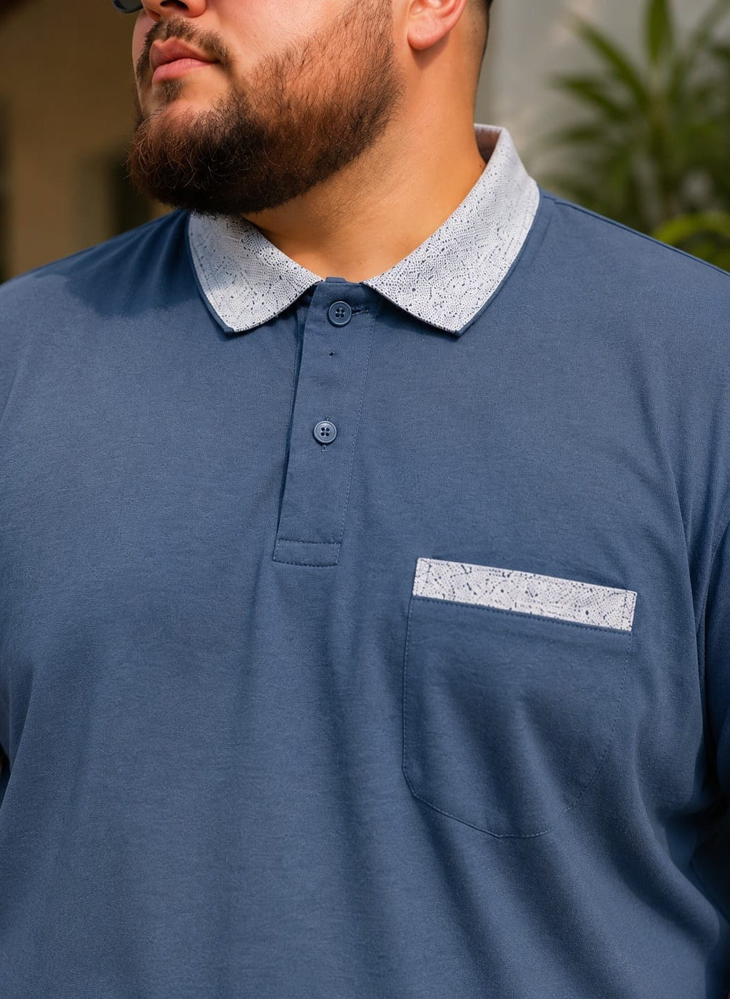 Austivo Men's Pocket Polo Neck T-shirt