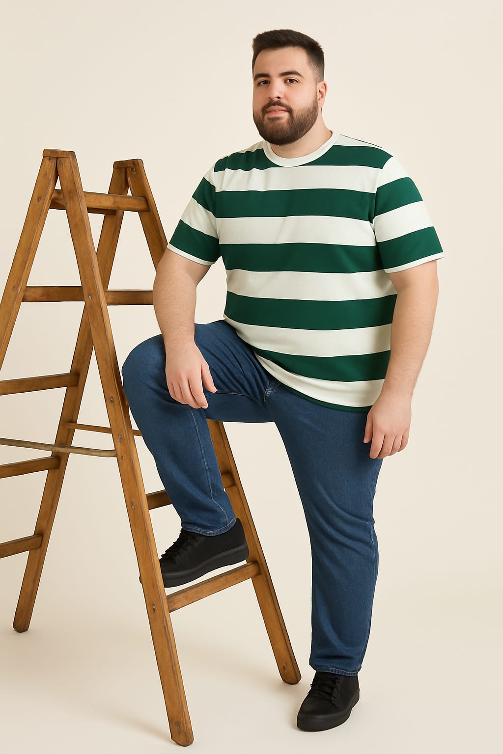 Austivo Men Round Neck Multicolor T-Shirt
