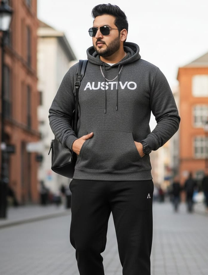 Austivo Plus Size Men's Co-ord Set
