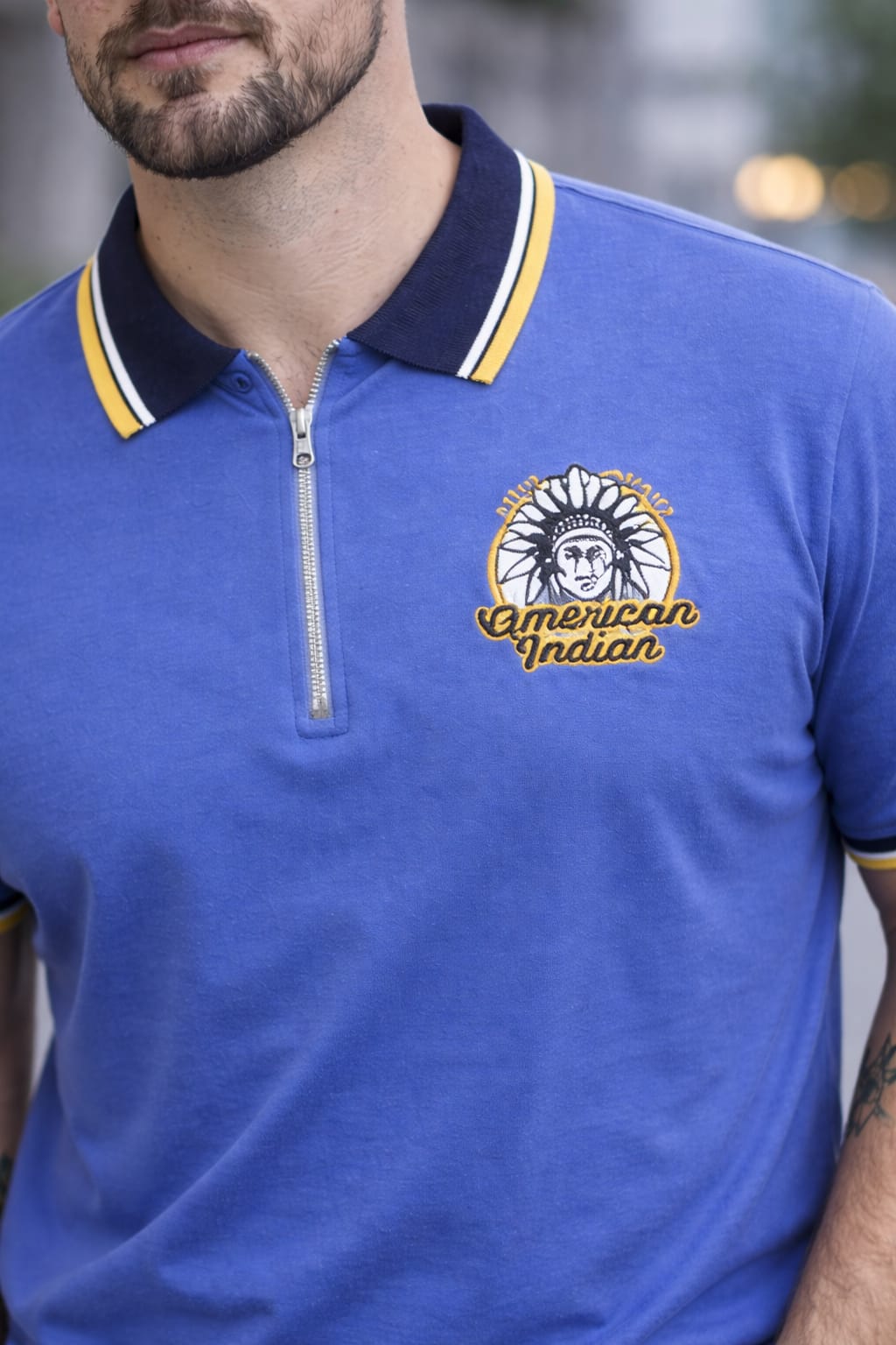 Austin Wood Solid Polo T-shirt