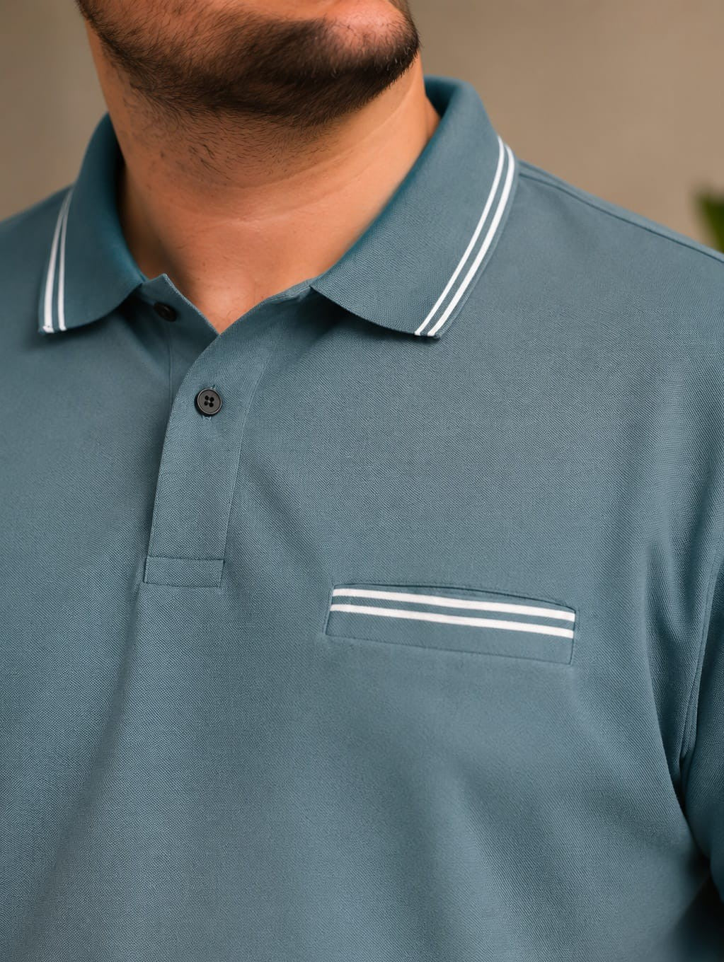 Austivo Men's Pocket Polo Neck T-shirt