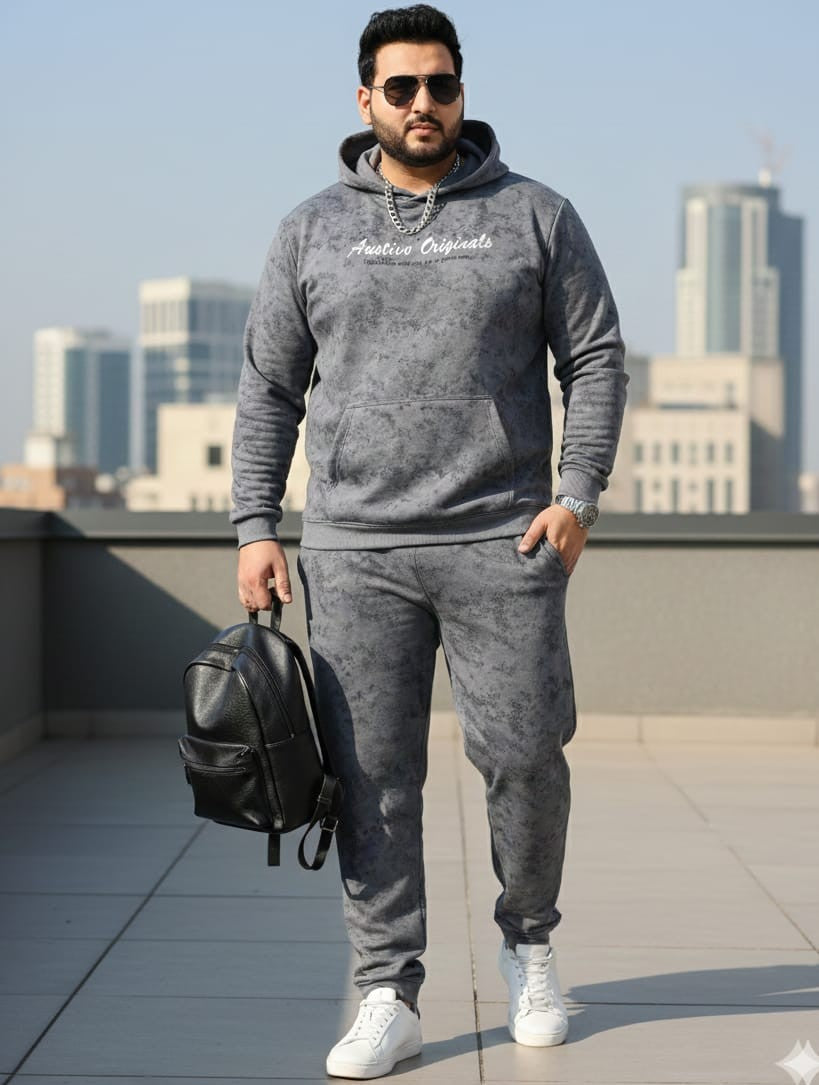 Austivo Plus Size Men's Co-ord Set