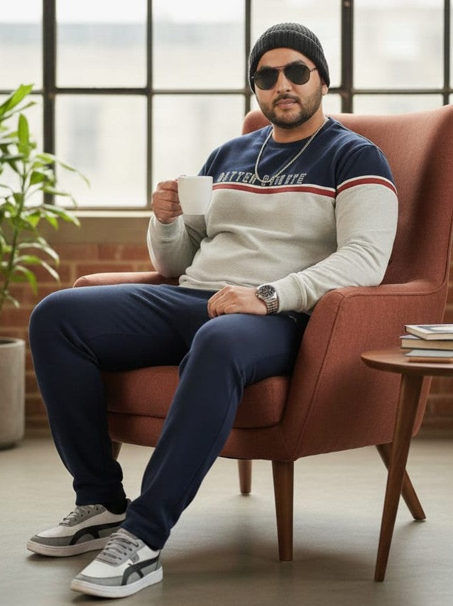 Austivo Plus Size Men's Co-ord Set