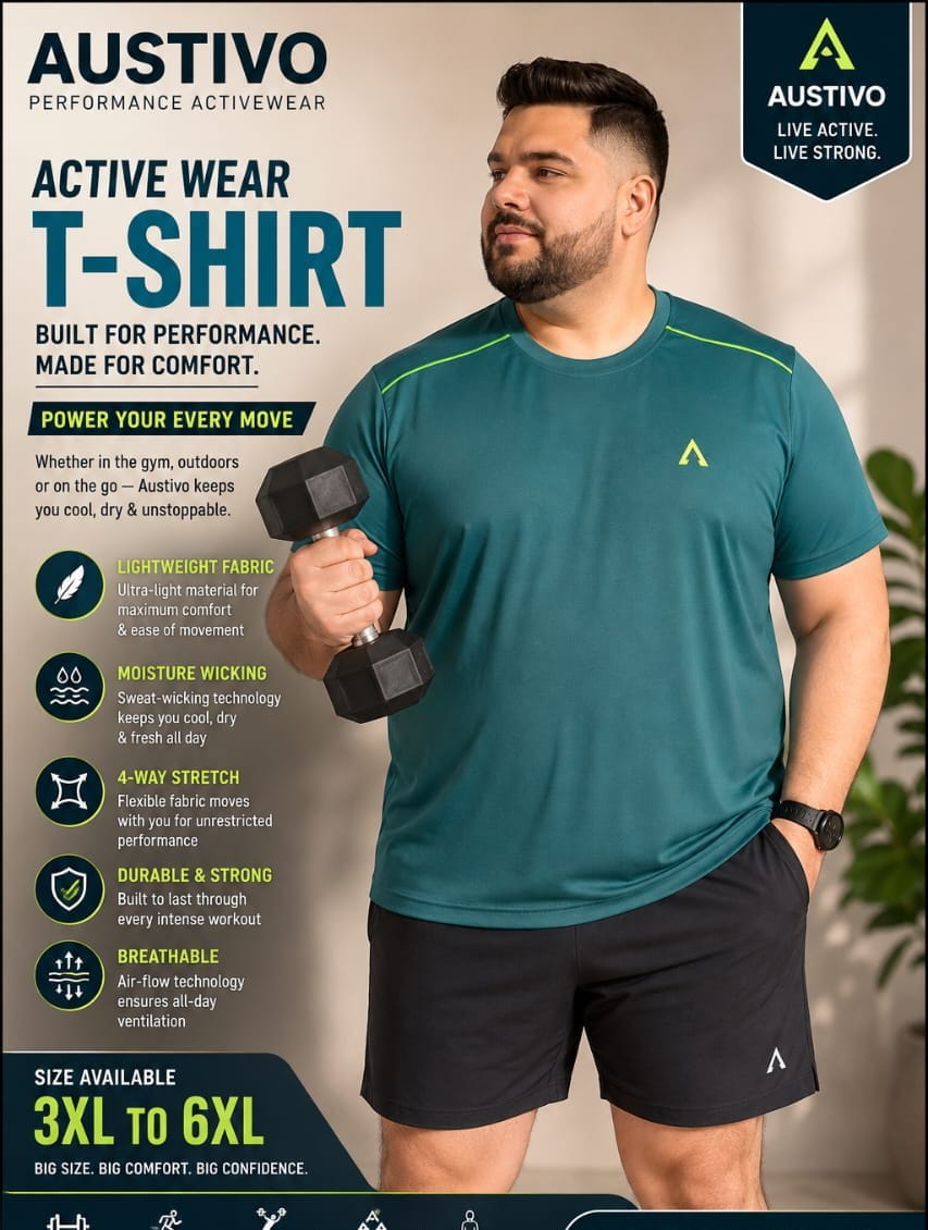 Austivo Men's Active Wear T-shirt