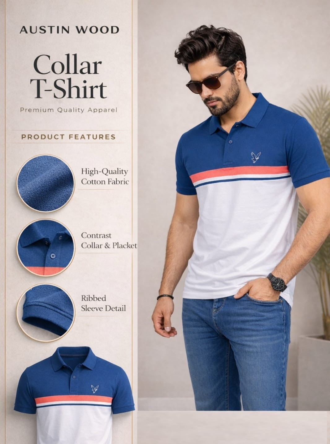 Austin Wood Polo T-shirt