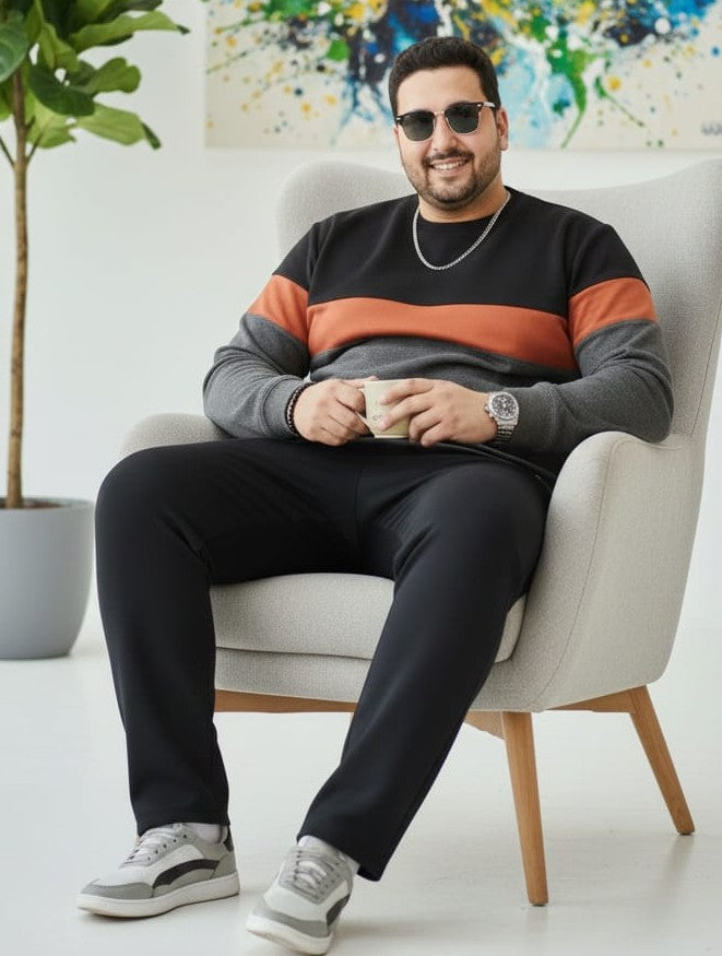 Austivo Plus Size Men's Co-ord Set