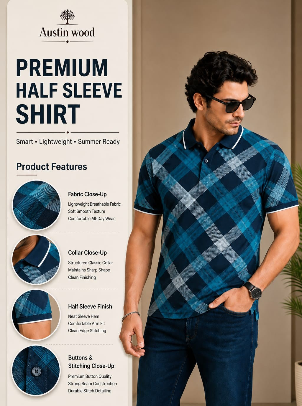 Austin Wood Polo T-shirt