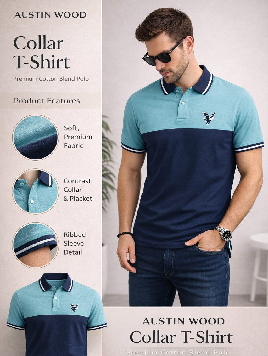 Austin Wood Polo T-shirt