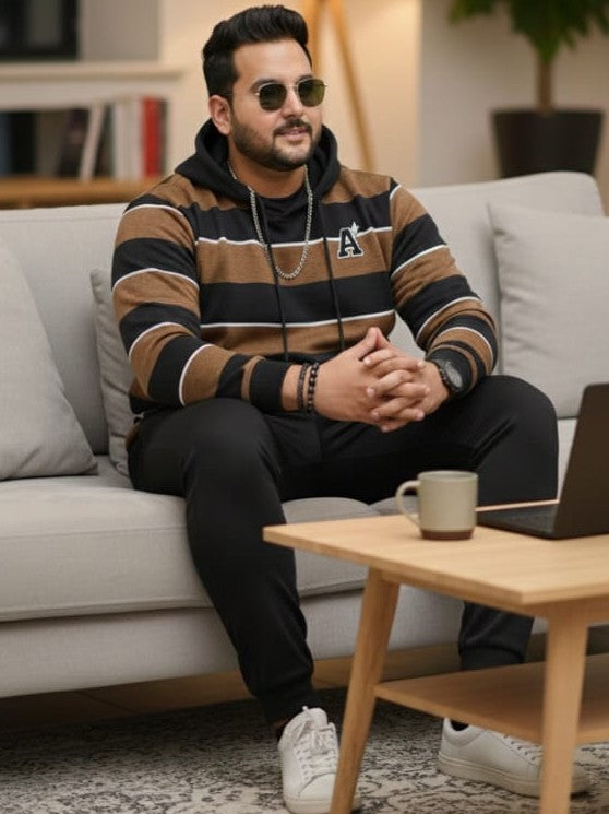 Austivo Plus Size Men's Co-ord Set