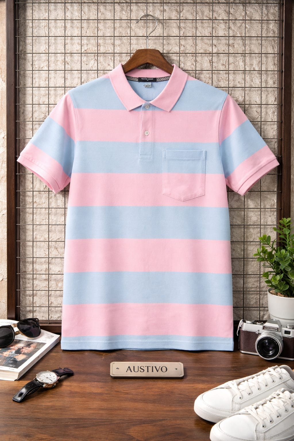Multi Striper Polo T-shirt
