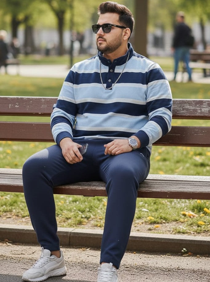 Austivo Plus Size Men's Co-ord Set