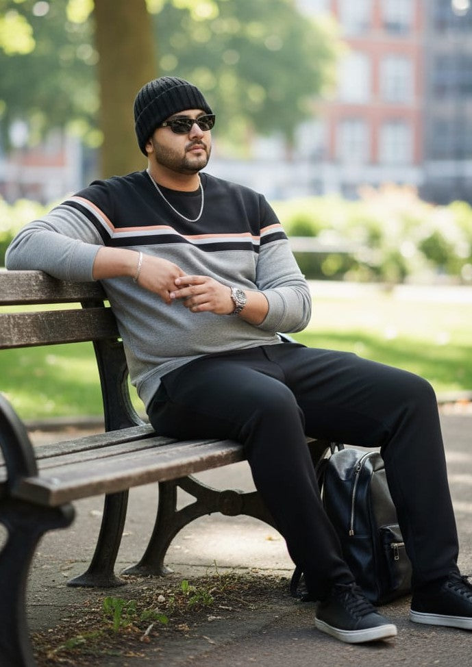 Austivo Plus Size Men's Co-ord Set