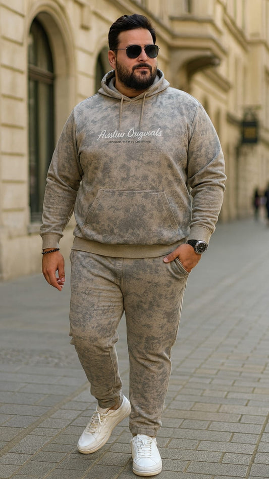 Austivo Plus Size Men's Co-ord Set