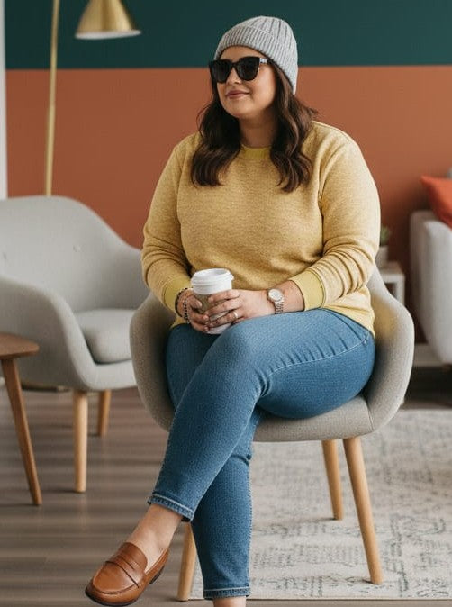 Austivo Women Colour Block High Neck Cardigan