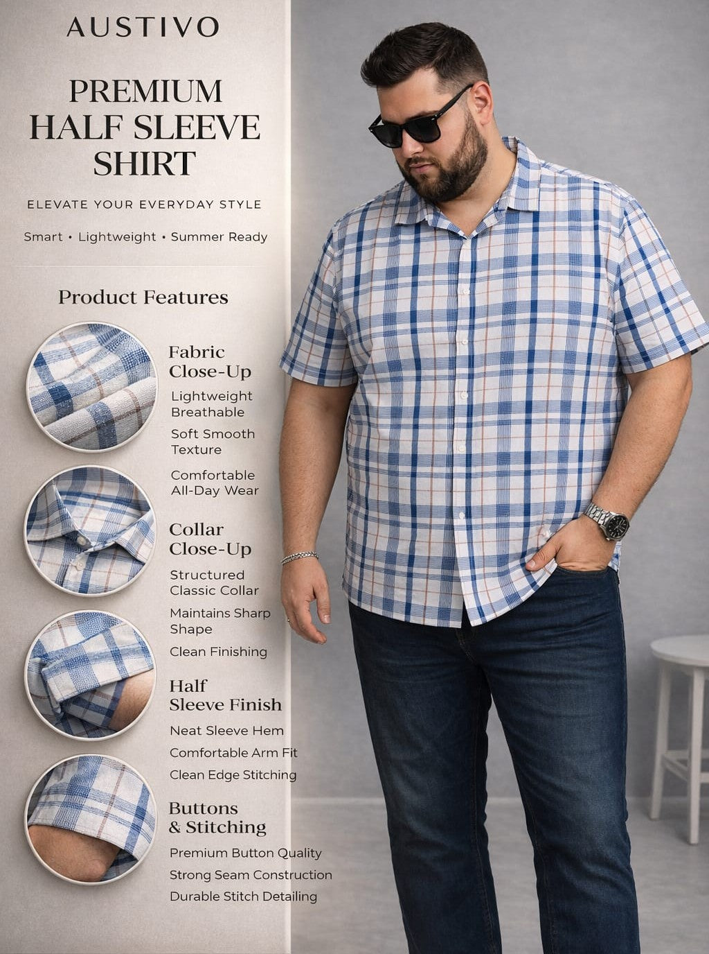 Austivo Men Casual Shirt
