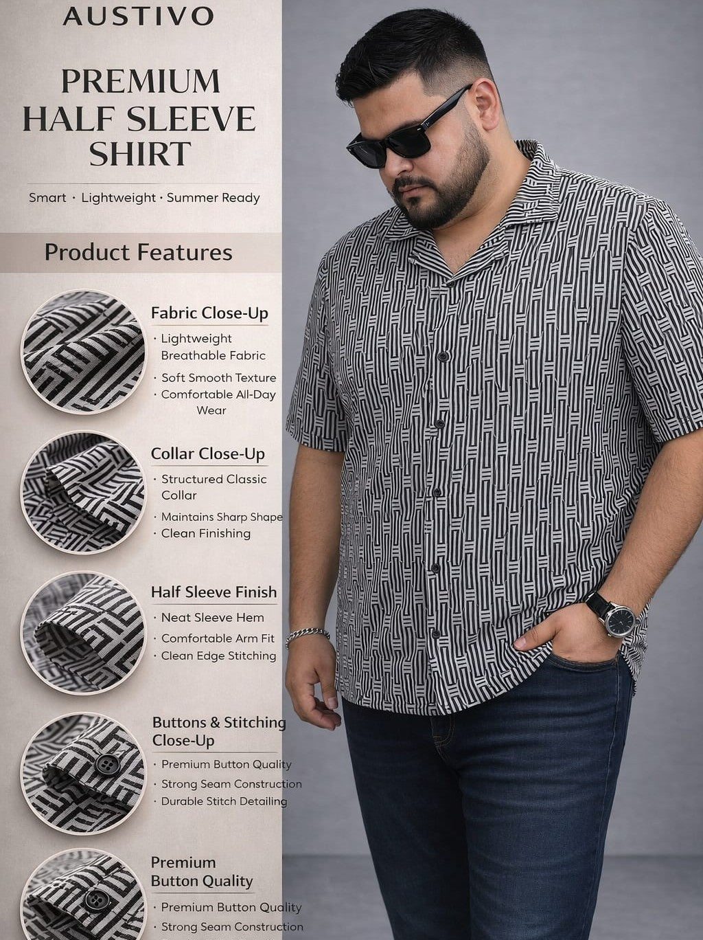 Austivo Men Casual Shirt
