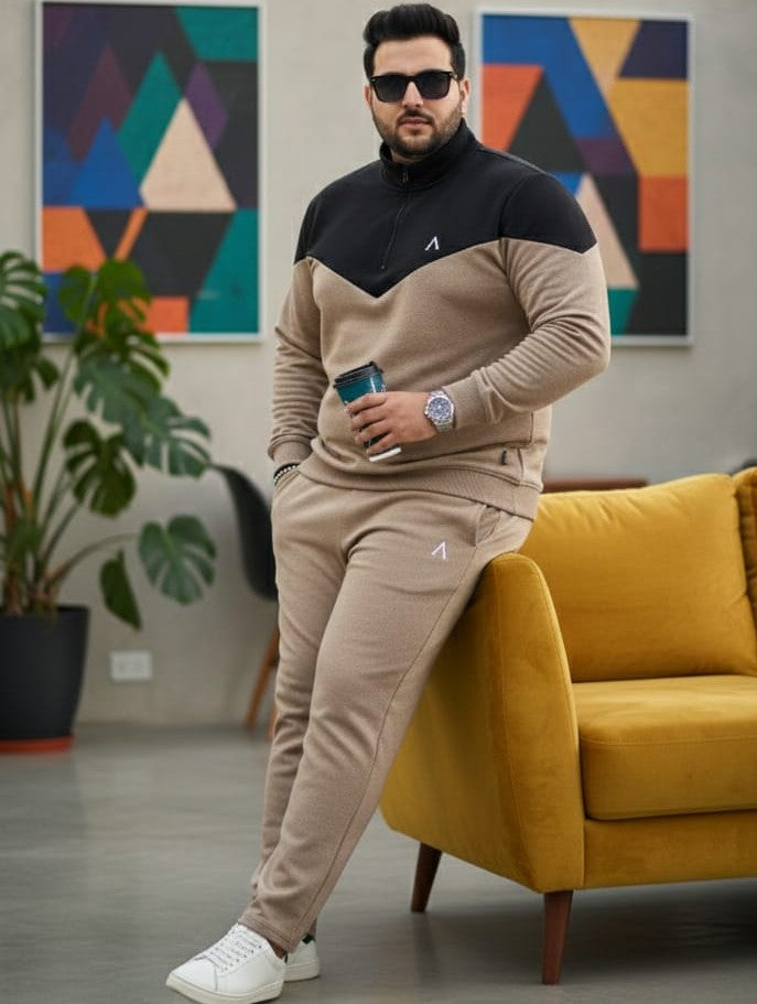 Austivo Plus Size Men's Co-ord Set