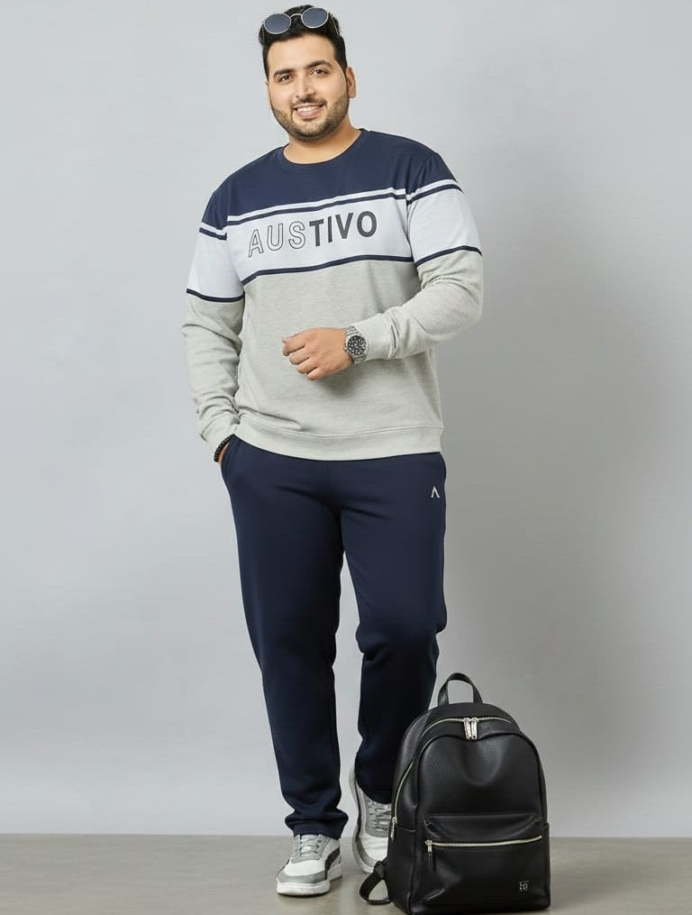 Austivo Plus Size Men's Co-ord Set