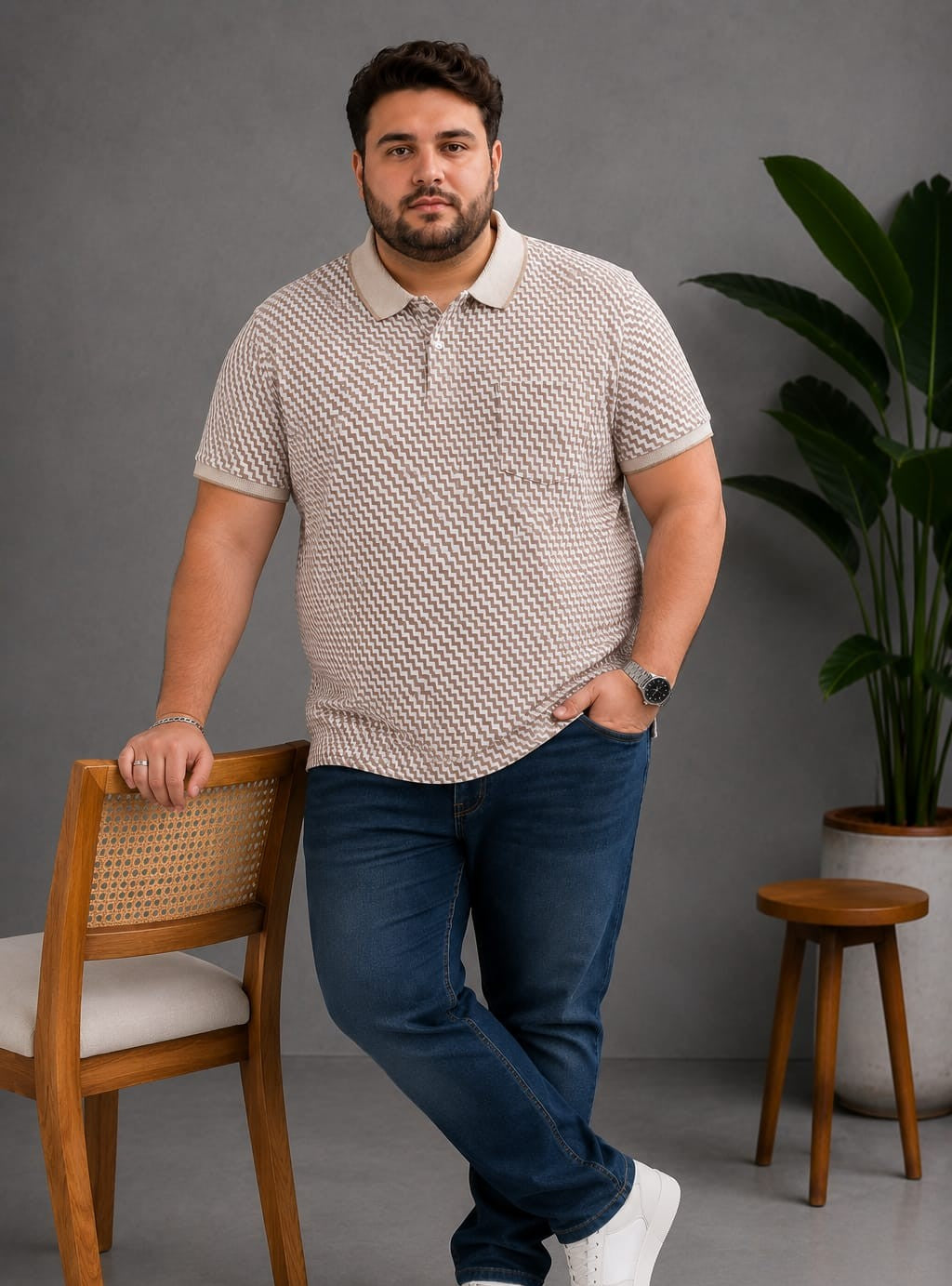 Austivo Men's  Polo Neck T-shirt
