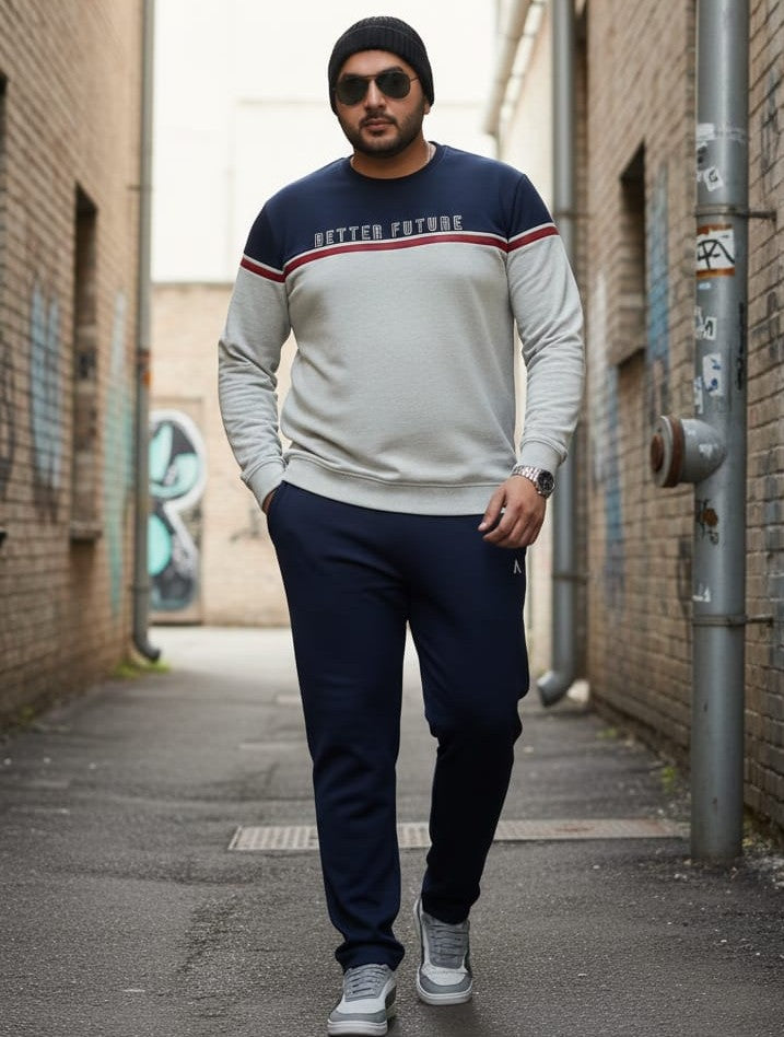 Austivo Plus Size Men's Co-ord Set