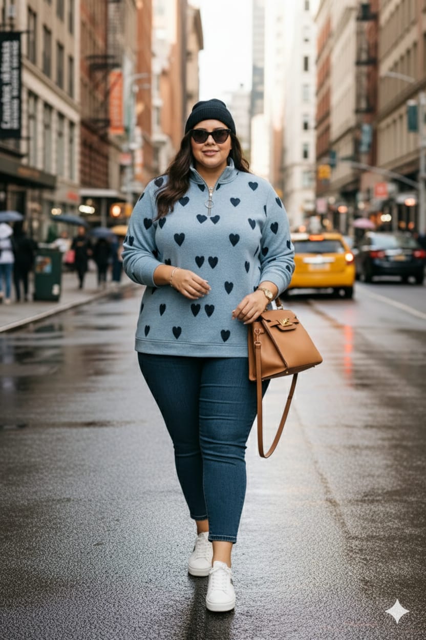 Austivo Women Colour Block High Neck Cardigan