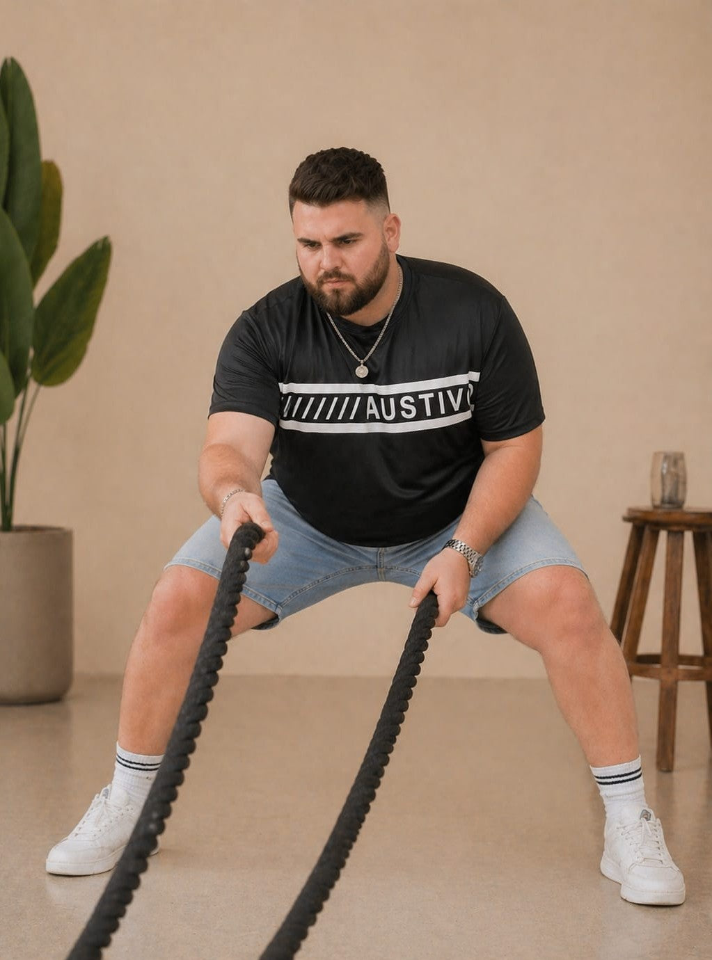 Austivo Men's Active Wear  T-shirt