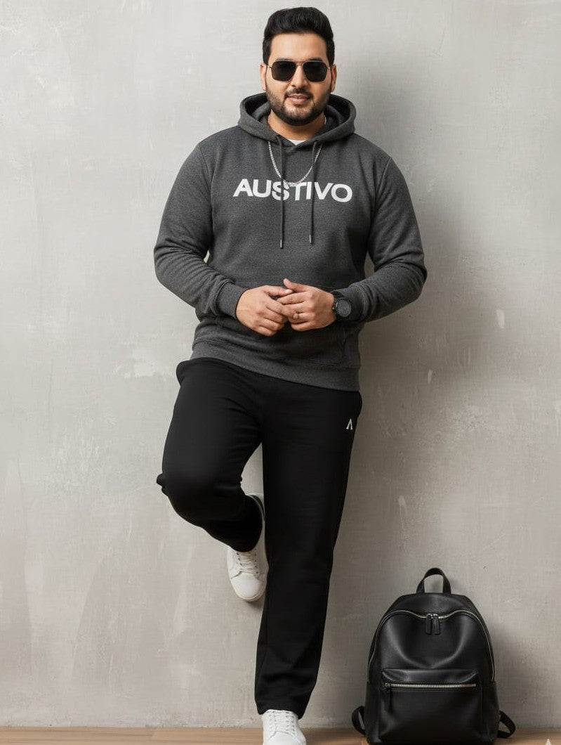 Austivo Plus Size Men's Co-ord Set