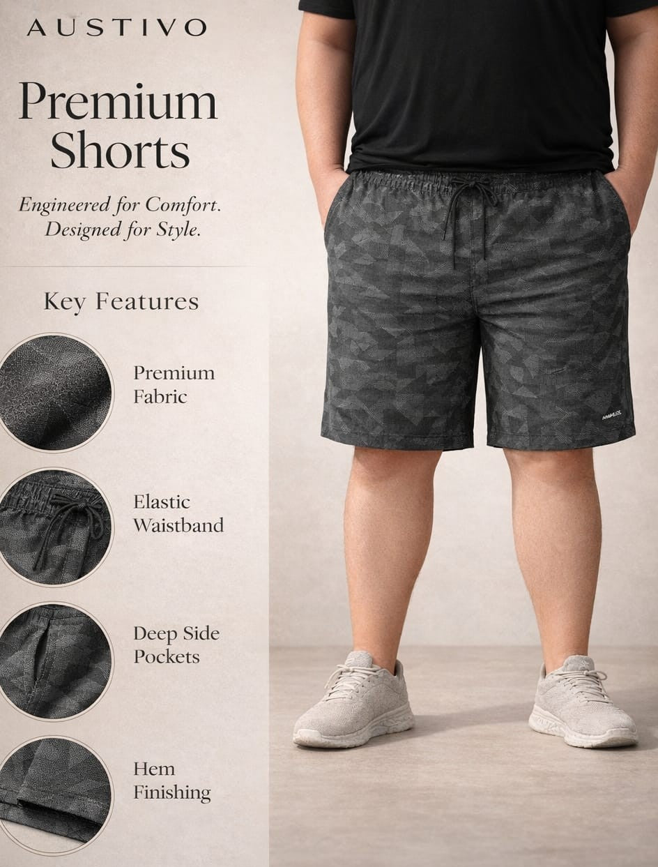 AUSTIVO Men’s Plus Size Shorts