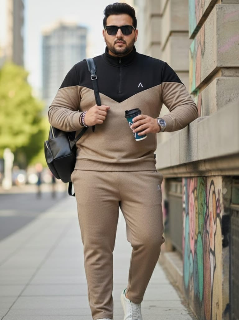 Austivo Plus Size Men's Co-ord Set