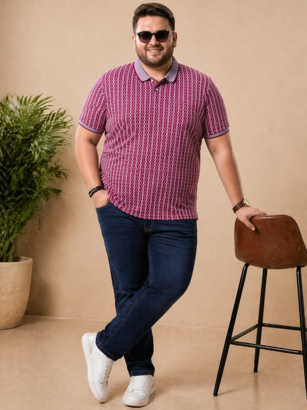 Austivo Men's  Polo Neck T-shirt