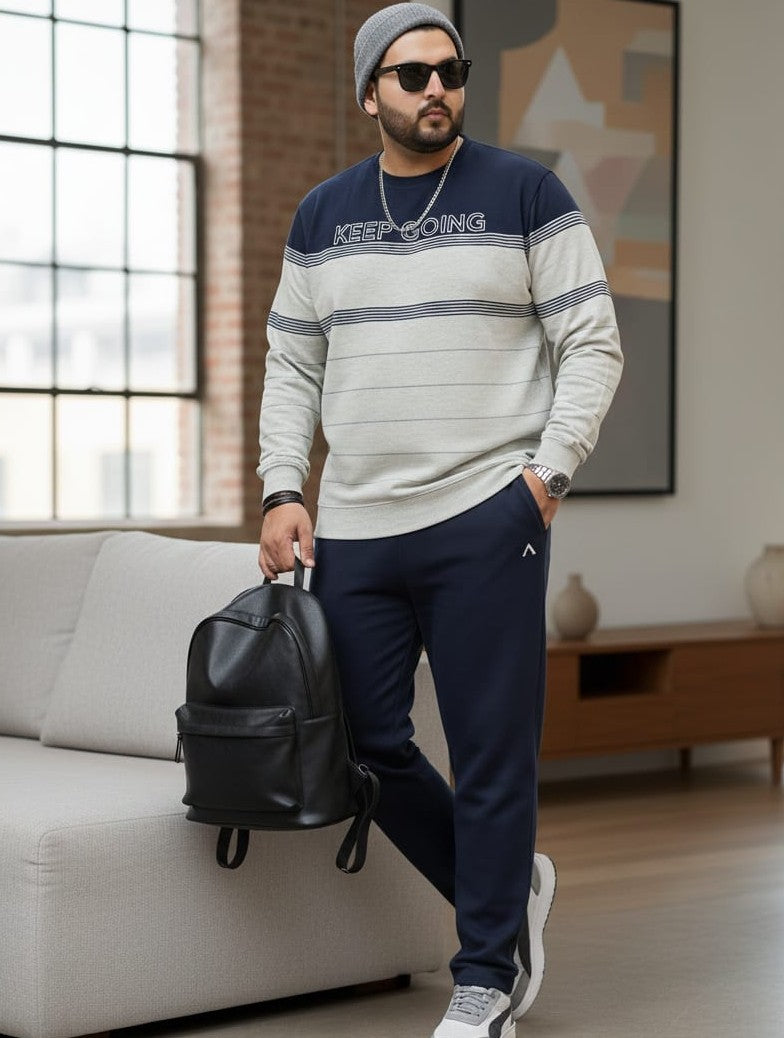 Austivo Plus Size Men's Co-ord Set