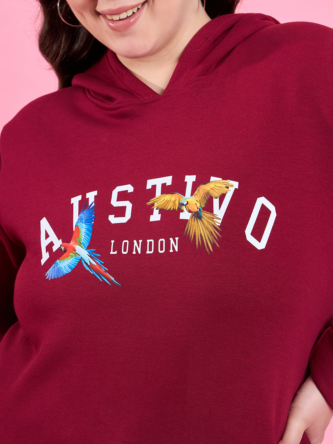 Austivo Women Solid Sweatshirt