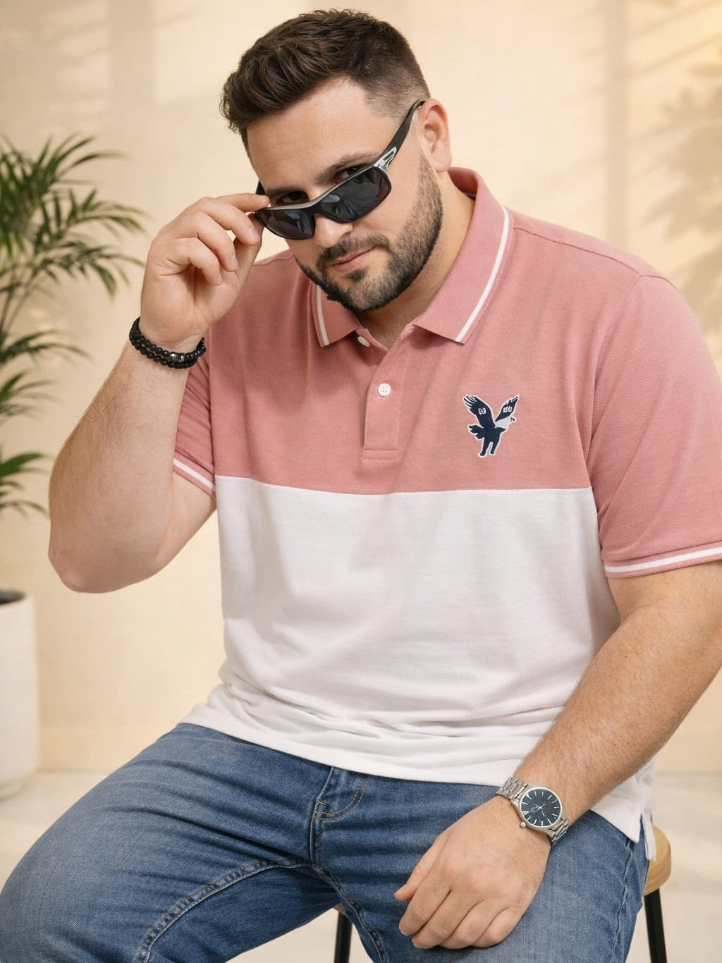 Austivo Men's  Polo Neck T-shirt