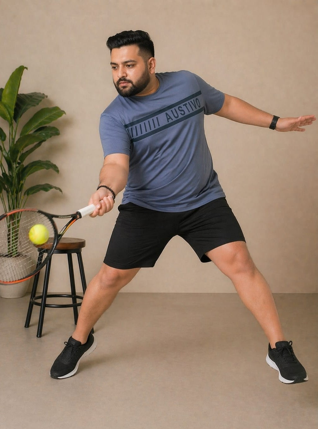 Austivo Men's Active Wear  T-shirt