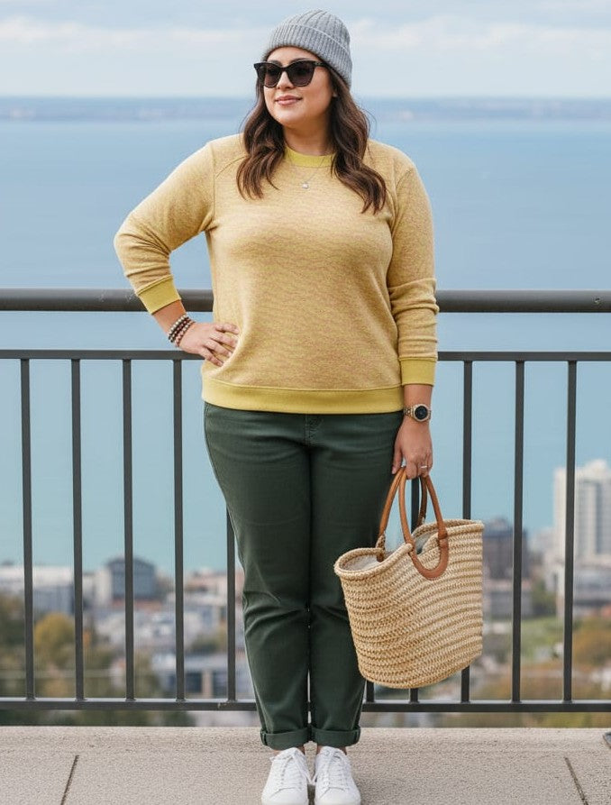 Austivo Women Colour Block High Neck Cardigan