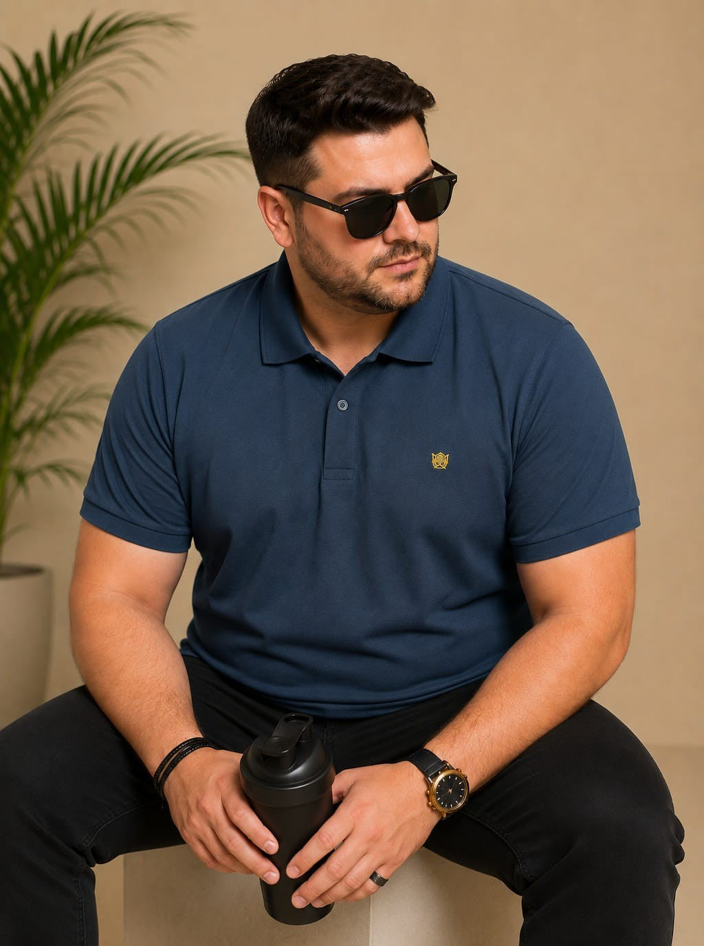 Austivo Men's  Polo Neck T-shirt