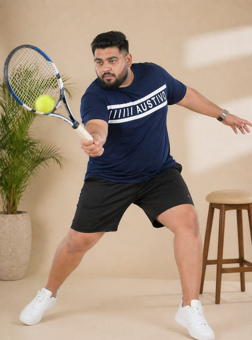 Austivo Men's Active Wear  T-shirt