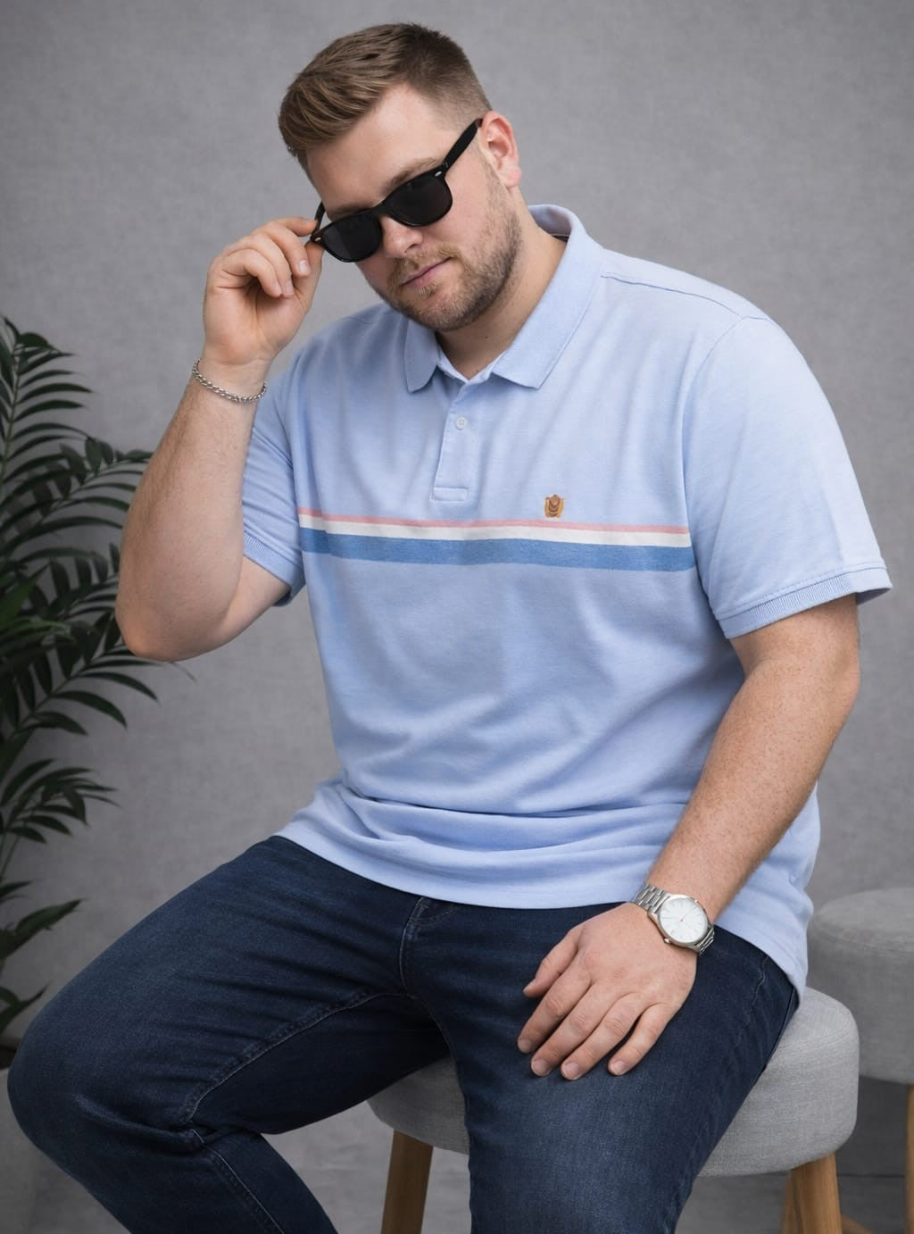 Austivo Men's  Polo Neck T-shirt