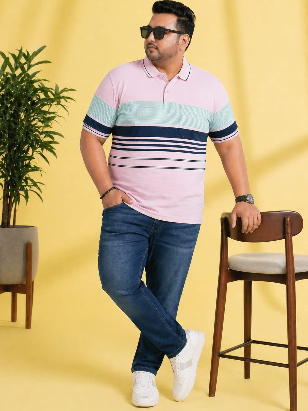 Austivo Men's  Polo Neck T-shirt