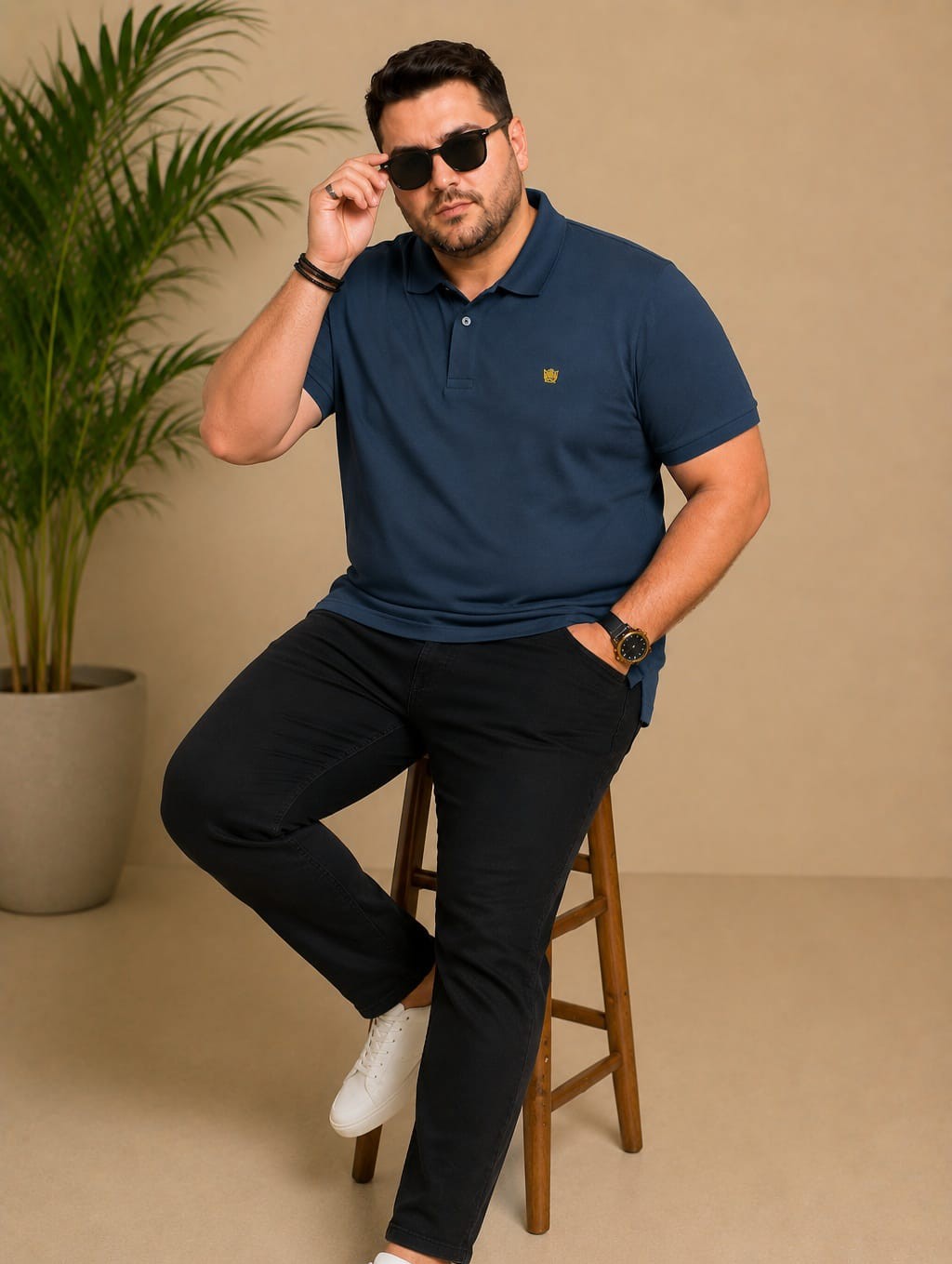 Austivo Men's  Polo Neck T-shirt