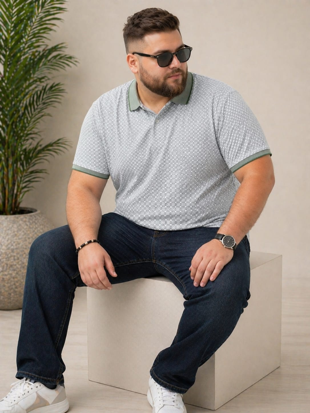 Austivo Men's  Polo Neck T-shirt